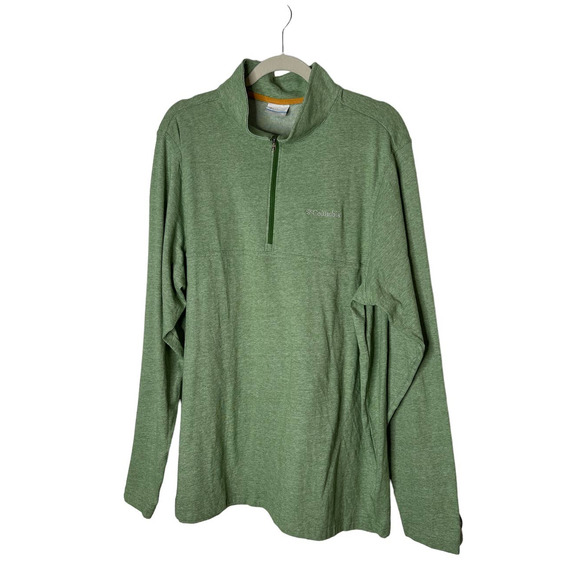 Columbia Men's Lightweight Jacket with Partial Zip in Green Size XL - Picture 1 of 5